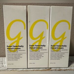 Gleamin Even Tone Daily Hand Cream - 2.5 oz Tubes bundle - NIP
